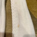 Pink Rose White Cable Knit Sweater Dress Cowl Neck y2k Style Junior’s Medium Photo 8