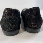 SAS Women's 9.5M Lace Ballet Flats Black Metallic Floral Comfort Shoes USA Made Size 9.5 Photo 7