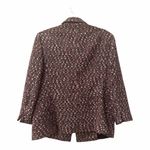Anne Klein  Tweed Blazer Jacket – Black Pink Ivory size large NEW Photo 4
