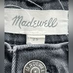 Madewell  High-Rise Denim Cut Off Boyshorts in Faded Black Button Fly | 25 Photo 4