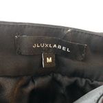 JLux Label Womens Pants High Rise Pleated Pockets Satin Wide Leg Black M Size M Photo 3