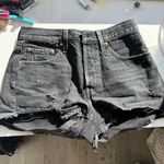 Levi's  Black Denim 501 Shorts Photo 0