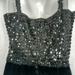Lilli Diamond Vintage Sequins Velvet Dress Size XS Black Photo 4
