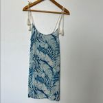 Sisstrevolution Palm City Dress Blue Cream Tropical Print NWT Size Small Photo 1
