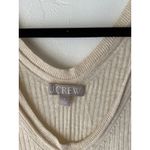 J Crew Tank Top Y2k Small Beige Ribbed Knit Sleeveless Sweater Vest Layering Photo 3