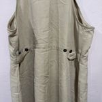 Directives Lyocell Khaki Jumper Dress overall dress Pockets Adjustable Straps Tan Size L Photo 6