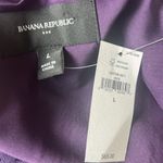Banana Republic Satin Twisted Halter Top Purple Size Large NWT Photo 8