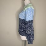 525 America NWT  Blue Green Colorblock Heathered Crewneck Sweater Sz Small Photo 4