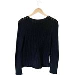 POI BY KRIZIA VINTAGE Black Sweater Sequins Jumper Italy Alpaca 90s 80s 44 Med Photo 6