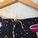 Vintage 2000 millennium New Year’s Eve champagne glass party fitted mini dress Black Size 10 Photo 4