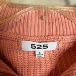 525 America  peach knitted half zip sweater Photo 2