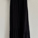 Blu Pepper Blue Pepper Dress Womens Large Black Maxi Tiered‎ Tie Quiet Luxury Resort Beachy Photo 0