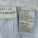 White Stag WS M Beachcombers Pull On Striped Baby Blue Capri Pants Photo 2