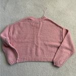 Billabong Shades Cotton Blend Crop Sweater in M (light pink, boxy/cropped fit) Photo 1