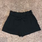 A New Day Black Paperbag Waist Shorts with Waist Tie and Pockets Photo 10
