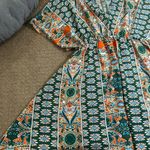 SheIn  Women’s 3XL Holidaya Plus Size Full Print Batwing Sleeve Dress Photo 2