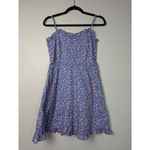 Madewell cami ruffle-hem floral trim cotton dress size 0 Photo 3