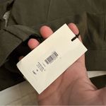 Aritzia Effortless Linen Wide Leg Trouser Pants In Dark Olive Green Size 14 NWT Photo 4