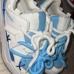 White and blue high tops Size 6.5 Photo 2