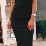 Bec & Bridge Karina Tuck Midi Dress Black Size 4 Photo 0