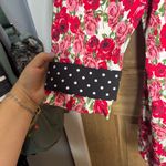 Jovie Women’s boho oversized Floral and Polka Dot Coat size L Red Size L Photo 3