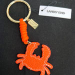 Lands' End  | Vibrant Orange Crab Keychain/Bag Charm Photo 0