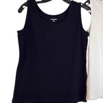 Lands' End  100% cotton scoop neck tank bundle size small/MP Photo 0