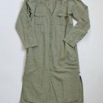 One Teaspoon Desert Ranch in Military Green Button Front Shirt Dress XS Photo 0