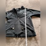 BCBG Bling Y2K Black Full Zip Hoodie Sweatshirt Women’s Sz L GUC Size L Photo 6