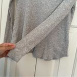UGG  Georgia Ribbed Long Sleeve Top Tee Sz Large Grey Scoop Neck Photo 8