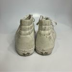 Vans all white canvas hightop sneakers unisex sizing Photo 3