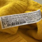 ZARA NWOT  MARINO WOOL BLEND KNIT V NECK TOP YELLOW LARGE BLOGGERS FAV Photo 5