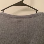 Wild Fable Women's Waffle Boxy Crop Shirt Top Size Large Gray Photo 7