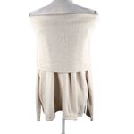 Sugar Lips Sweater Off Shoulder M/L Cream Long Sleeve New Photo 8