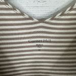 Garnet Hill Womens size XS Tiered Striped Sleeveless Tank Top Blouse Photo 6