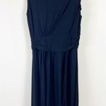 Paule Ka Size XL Black Silk Blend Sleeveless Dress Hidden Zip Photo 3
