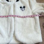 Disney NWOT  Faux Fur White Mickey Mouse Open Front Bolero Jacket Photo 2