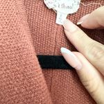 Hem & Thread  Orange knit long cardigan fall open front size small transitional Photo 1