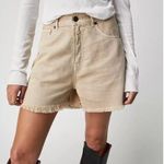 Free People SR vs. Sandrine Rose X Raw Hem Shorts- Sunflower- Size 26-NWT Photo 0