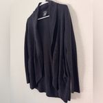 Max & Mia Black Open Front Cozy Knit Cardigan Sweater Size Large Photo 2