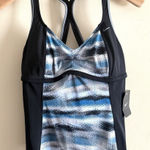 Nike  Tankini top sz Large Swim Support Lined NWT RV $52 bathing suit separate Photo 0