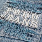 Vintage 90s FUBU Embroidered Denim Shorts Jorts Size 25 Photo 6