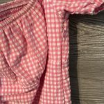ZARA PINK GINGHAM DRESS size large Photo 2