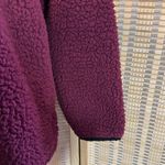 PINK - Victoria's Secret  Burgundy Half Zip Fleece Sweatshirt Pullover Jacket Large Photo 9