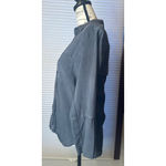 Cloth & Stone (Anthropologie) Small Black Acid Wash Chambray Button up Shirt Photo 2