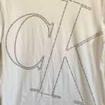 Calvin Klein White Crewneck Short Sleeves Tee Shirt Small Photo 1