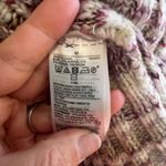 Old Navy Chunky Knit Mock Neck Sweater Marled Burgundy Cream Oversized Cozy Medium Photo 9