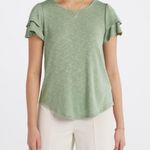 Kaileigh Short Sleeve Ruffle Tee Photo 2