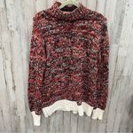 Philosophy Red Chunky Knit Turtleneck Sweater Women’s Size Large Photo 0