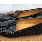 Lauren Ralph Lauren Croc Print Leather Loafers Women's Sz 7 Slip Photo 5